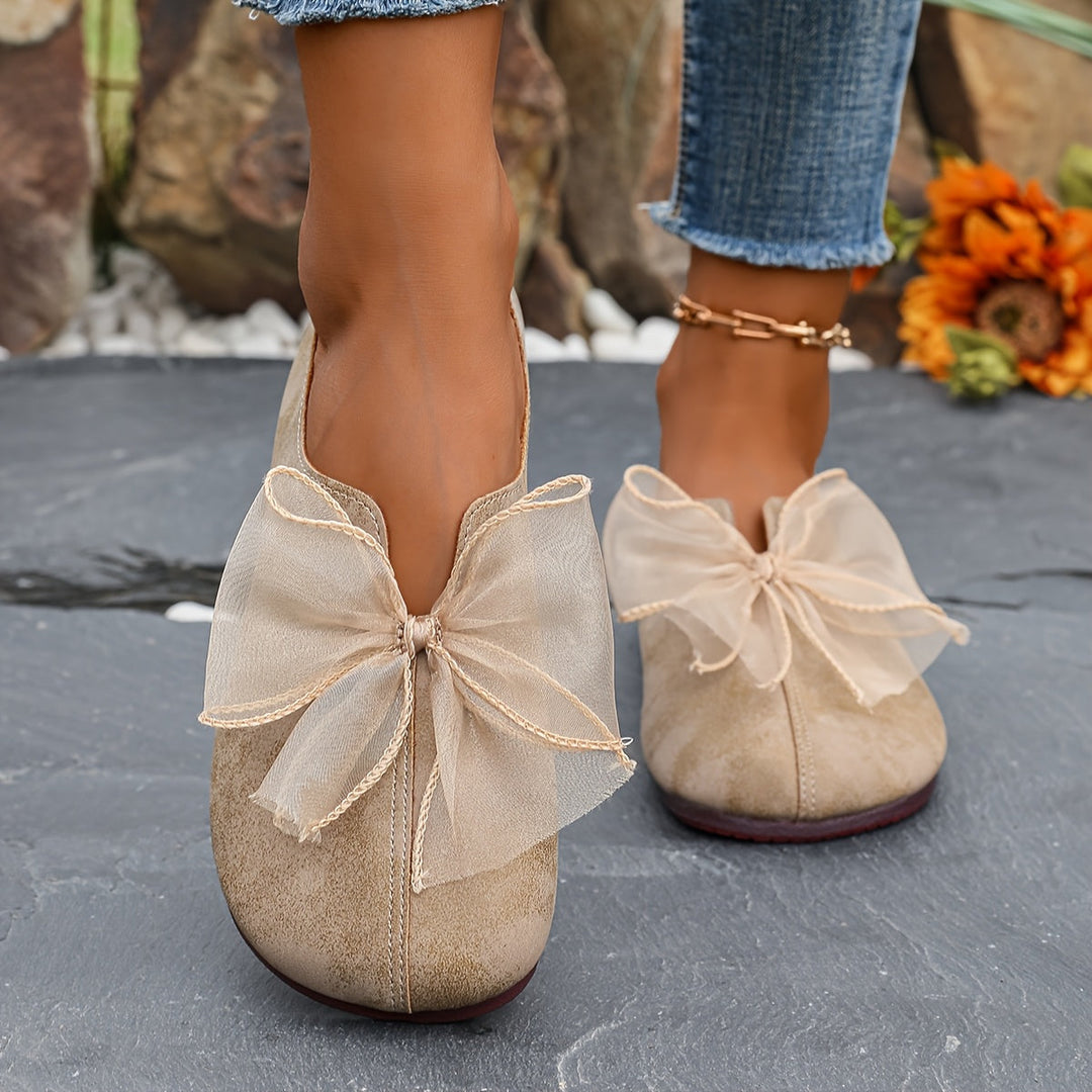 Charlotte | Bow Accent Comfort Loafers
