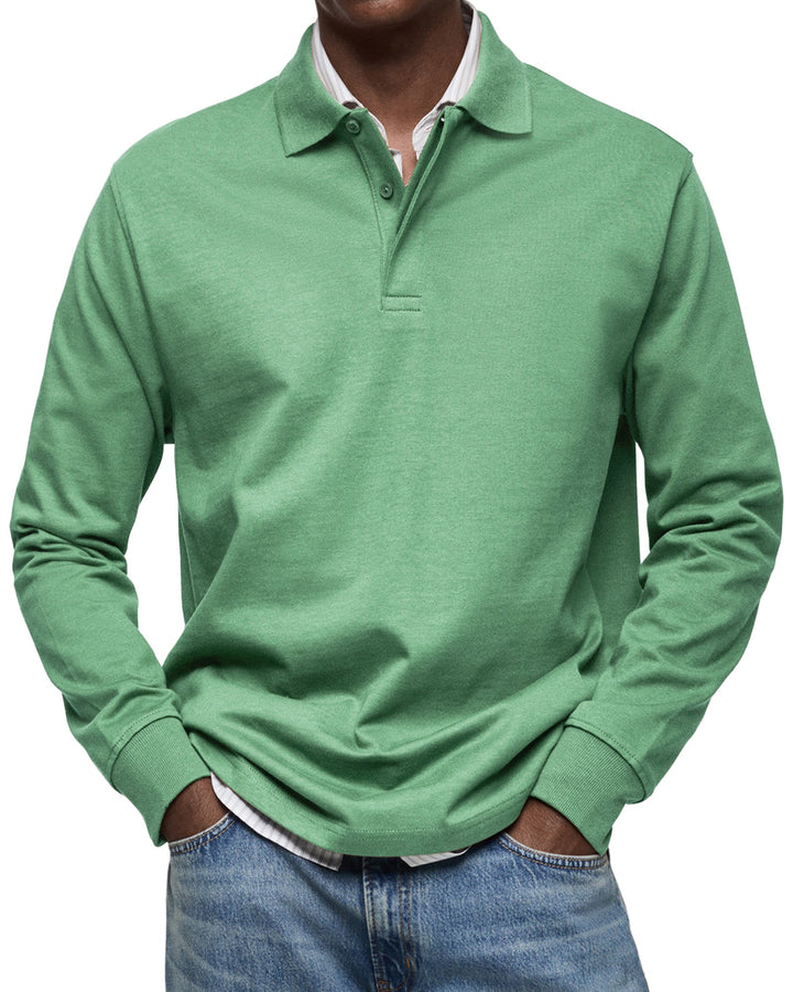 Jason | The Long-Sleeve Luxury Polo
