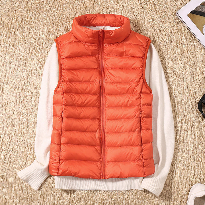 Amira | Lightweight Puffer Vest with Pleated Design