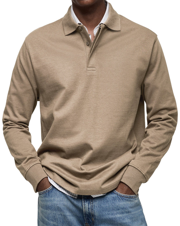 Jason | The Long-Sleeve Luxury Polo