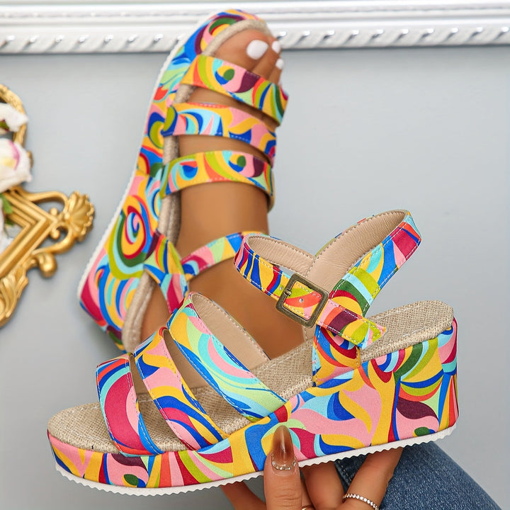 Pamela | Platform sandals with ankle strap