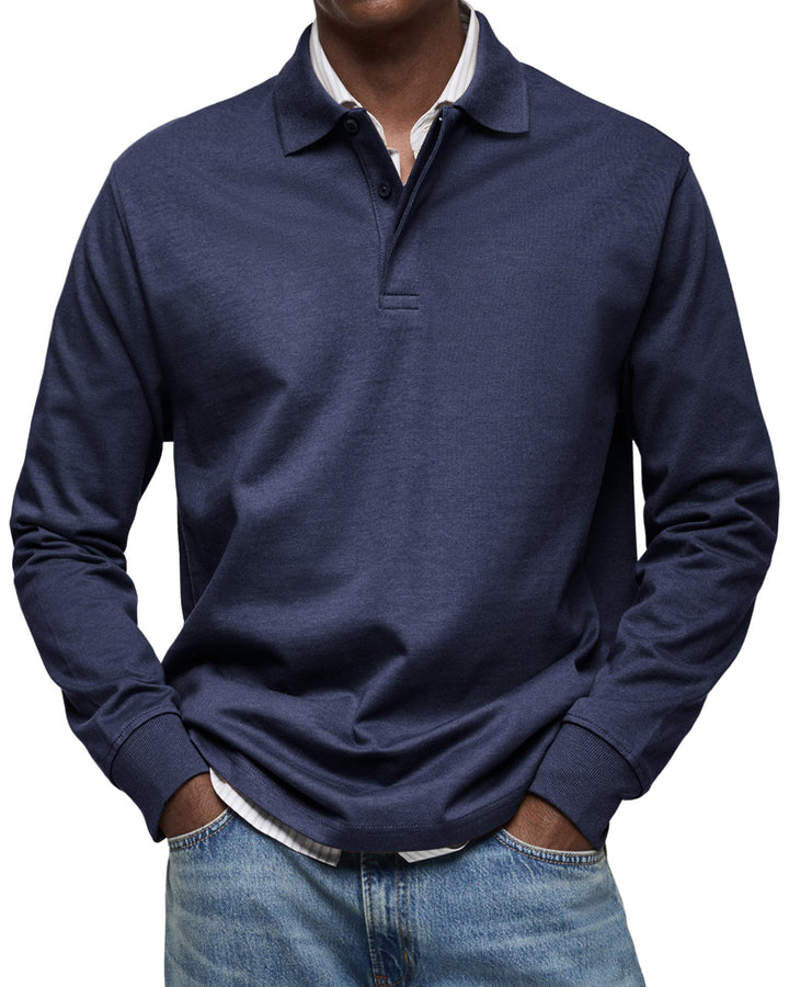Jason | The Long-Sleeve Luxury Polo