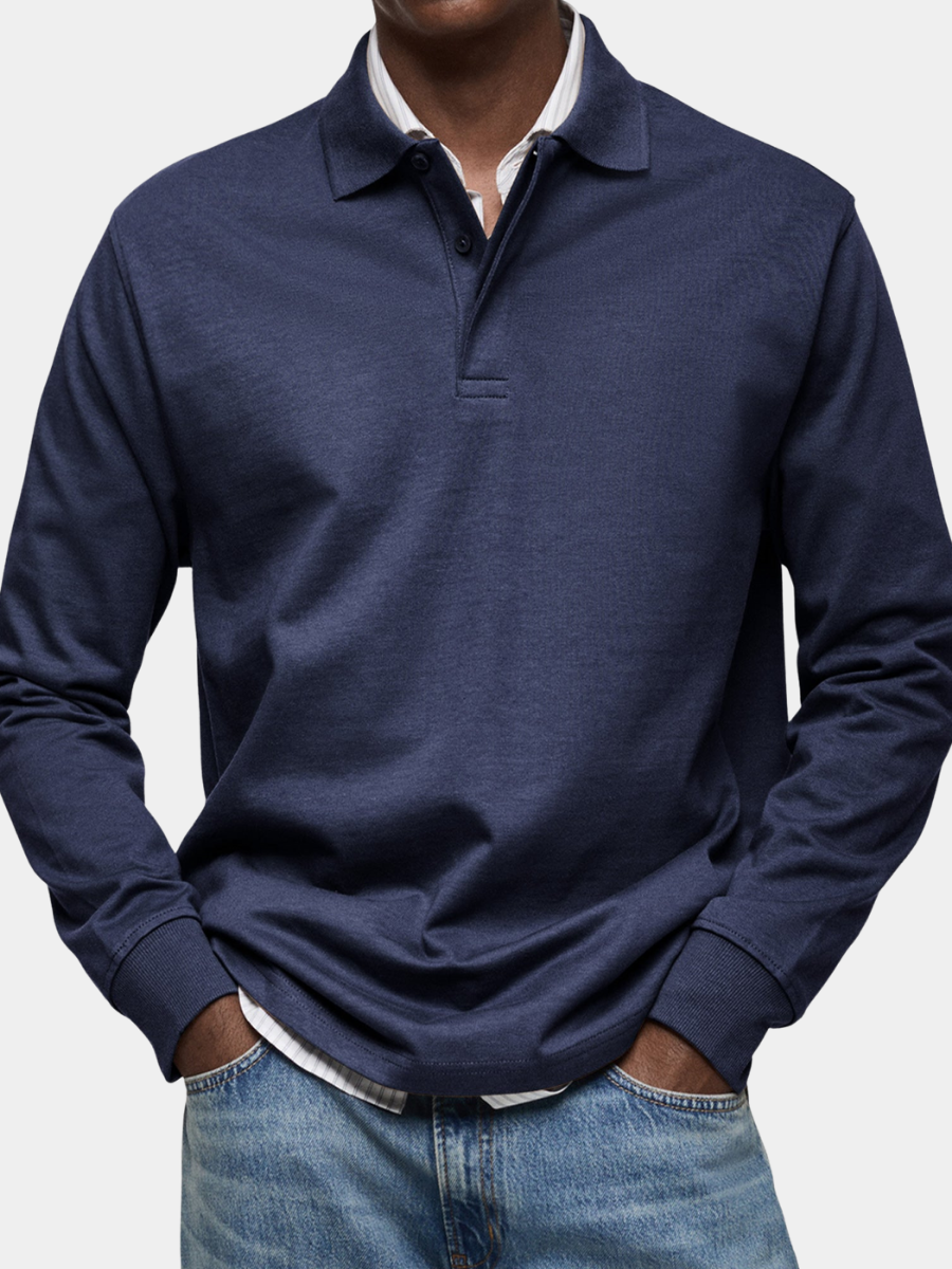 Jason | The Long-Sleeve Luxury Polo