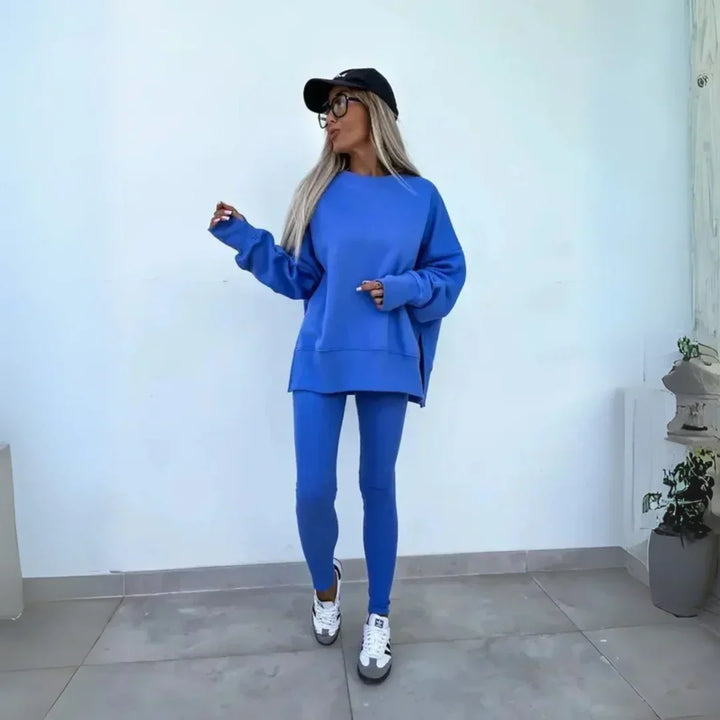 Yachi | Casual Long Sleeve Sweatshirt and Pants Set