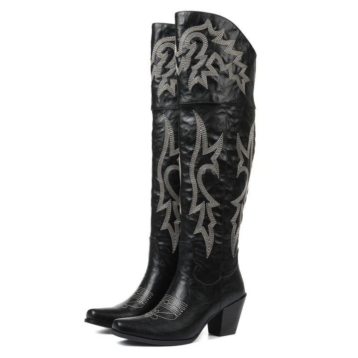 Cheyenne  Classic Over-the-Knee Cowboy Boots