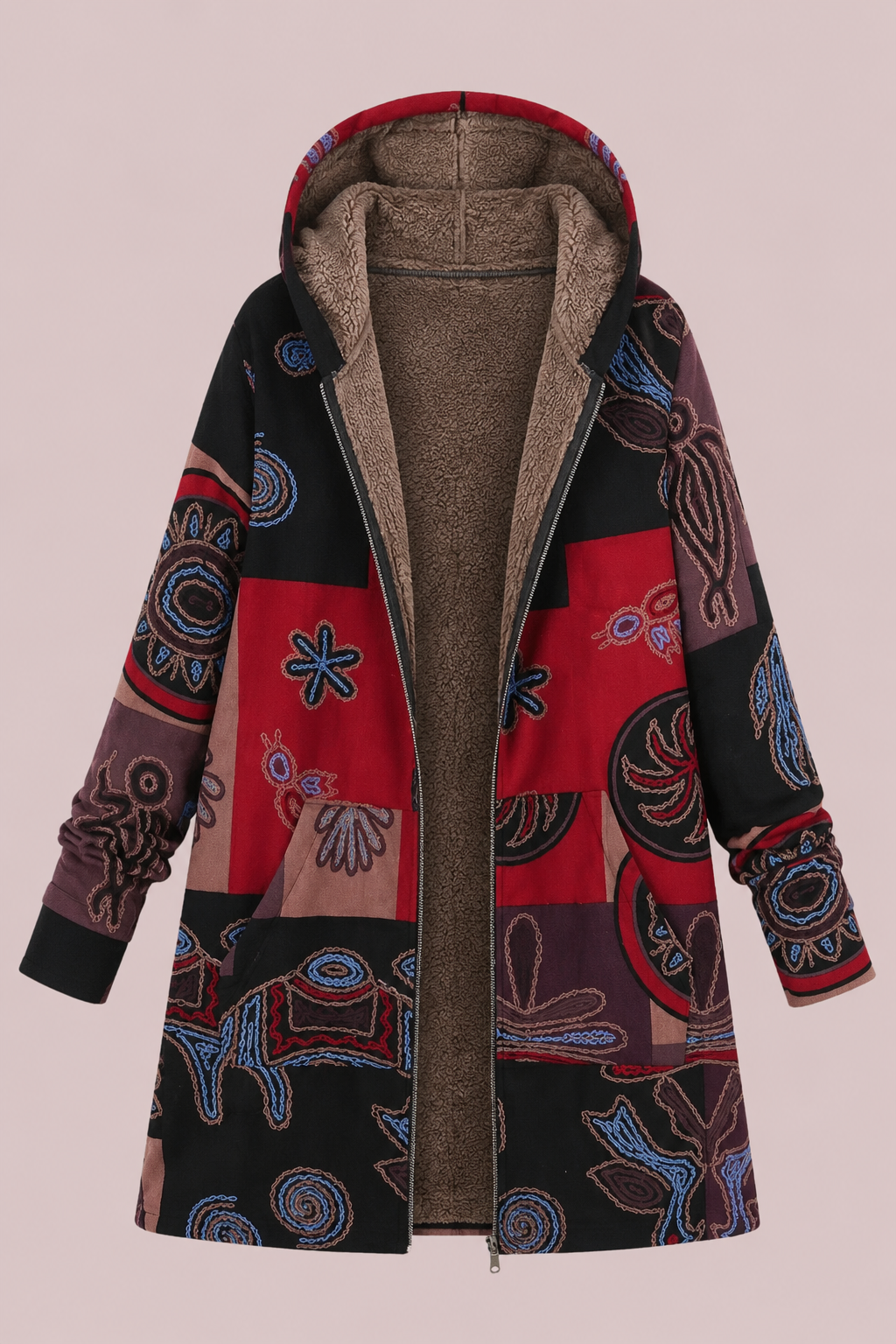 Alexa™ | Casual Patchwork Hooded Autumn Jacket
