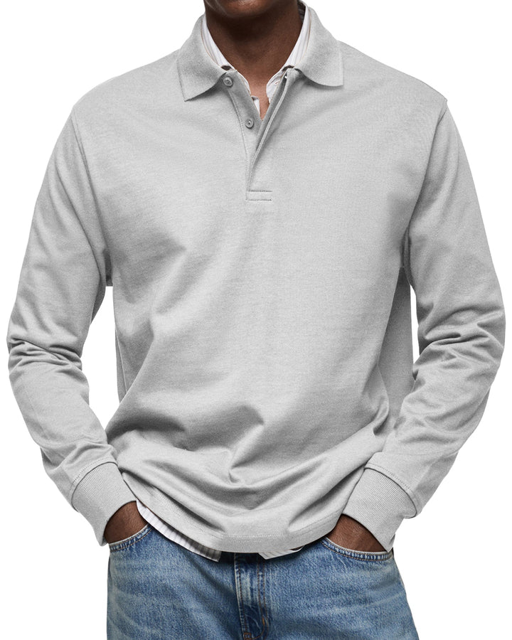 Jason | The Long-Sleeve Luxury Polo