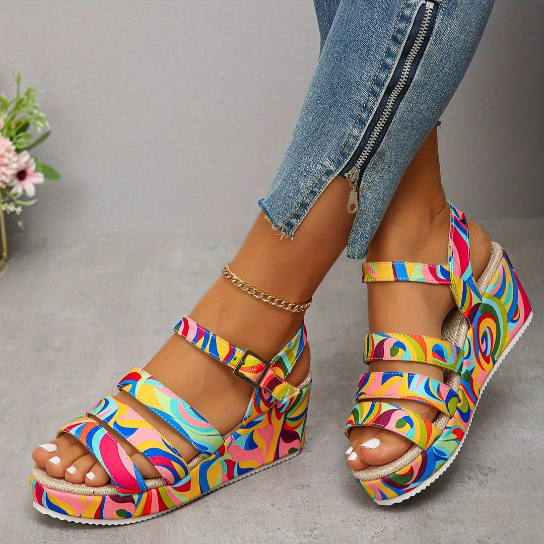 Pamela | Platform sandals with ankle strap