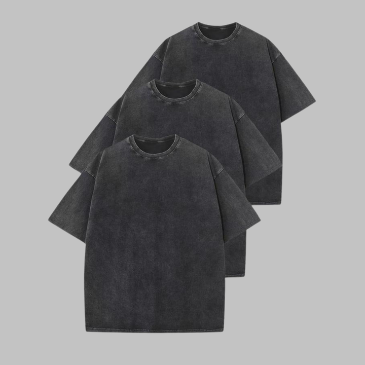 Afina | Casual Oversized Wash Crew Neck Unisex Shirt