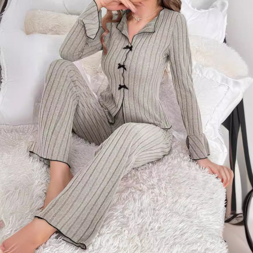 Kenzie | Chic V-Neck Top & Pants Loungewear Set