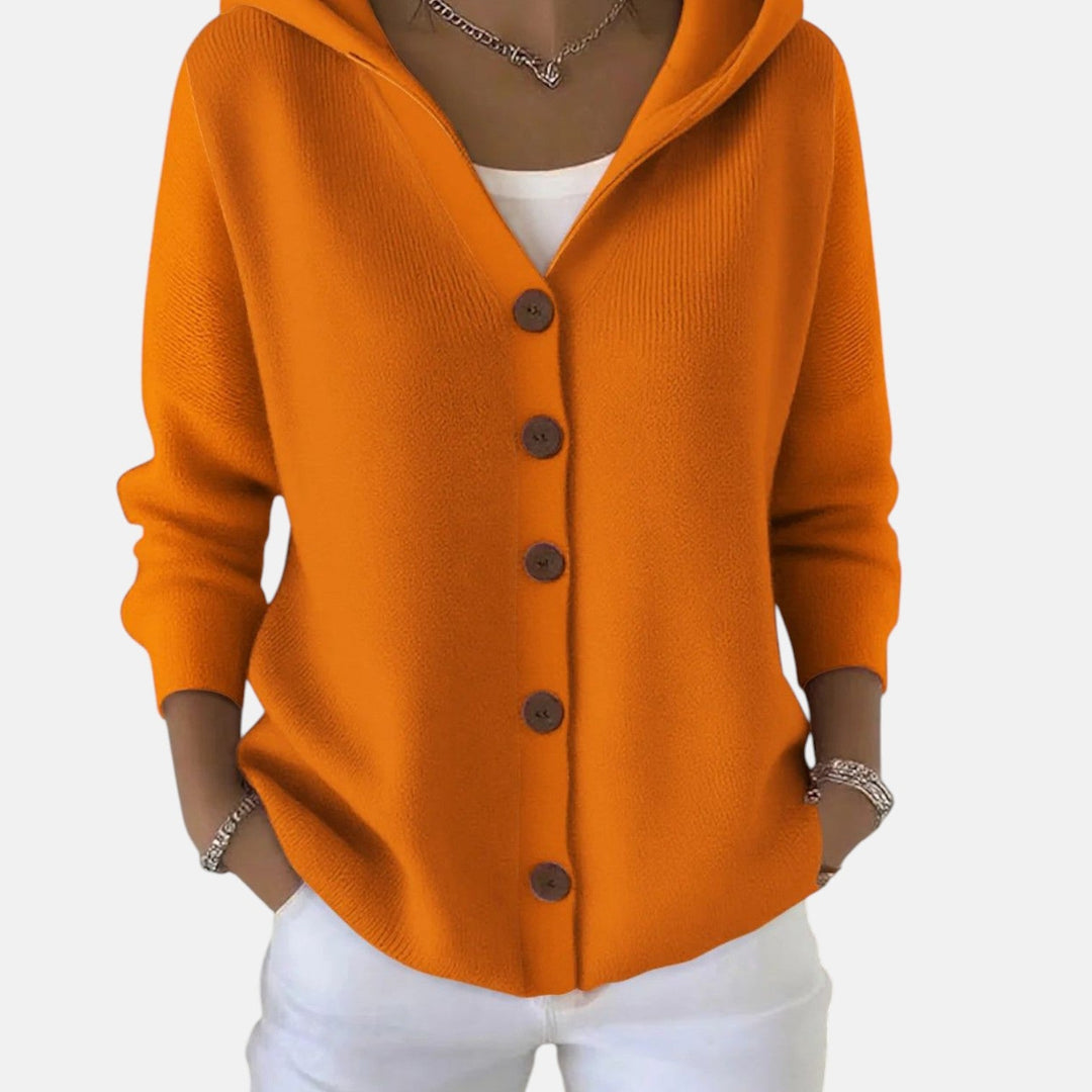 Zoé | Soft Hooded Knit Cardigan for Effortless Everyday Comfort