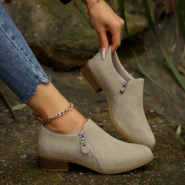 Emma | Stylish Zip-Up Boots