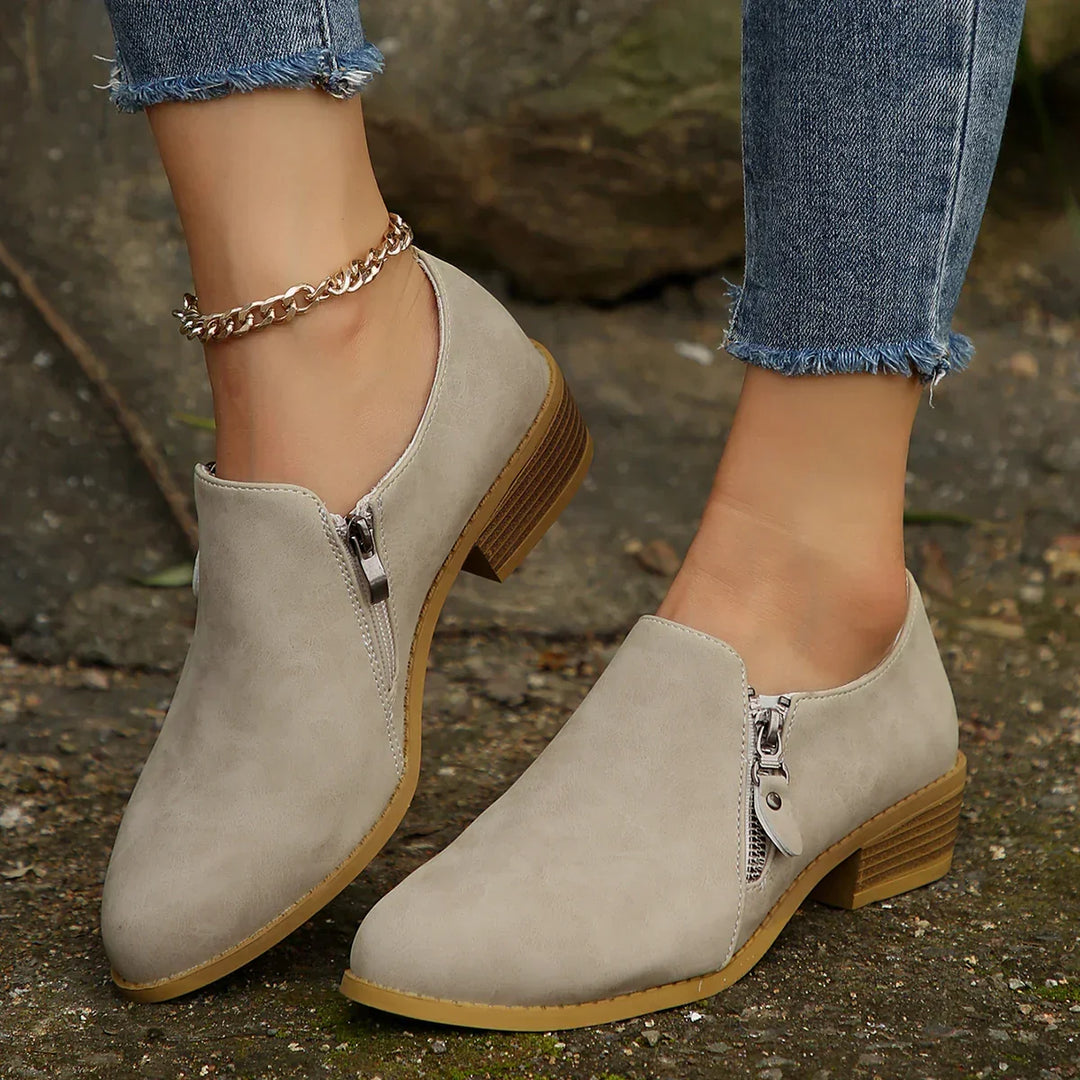 Emma | Stylish Zip-Up Boots