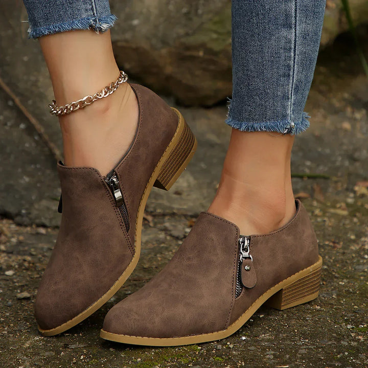 Emma | Stylish Zip-Up Boots
