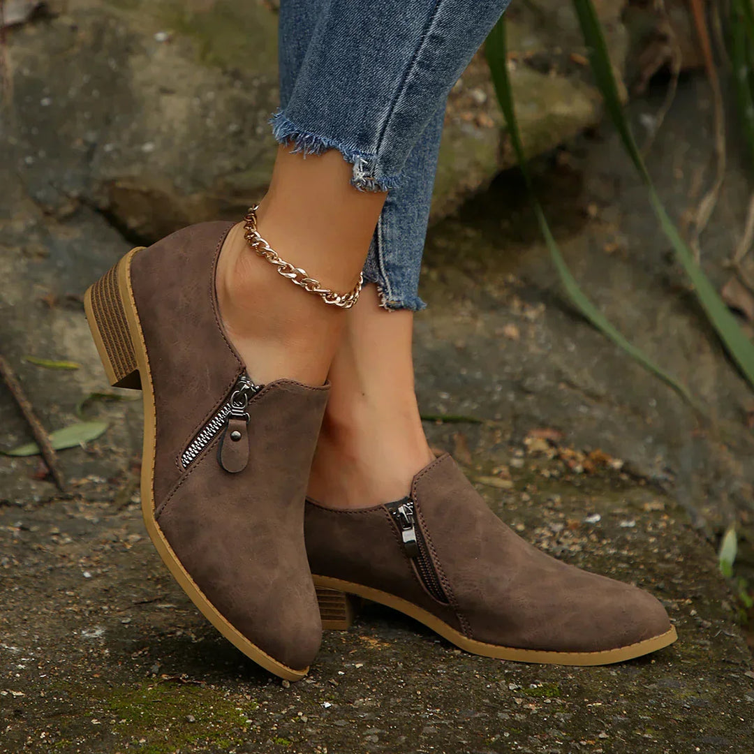 Emma | Stylish Zip-Up Boots