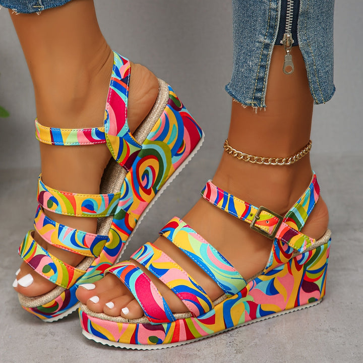 Pamela | Platform sandals with ankle strap
