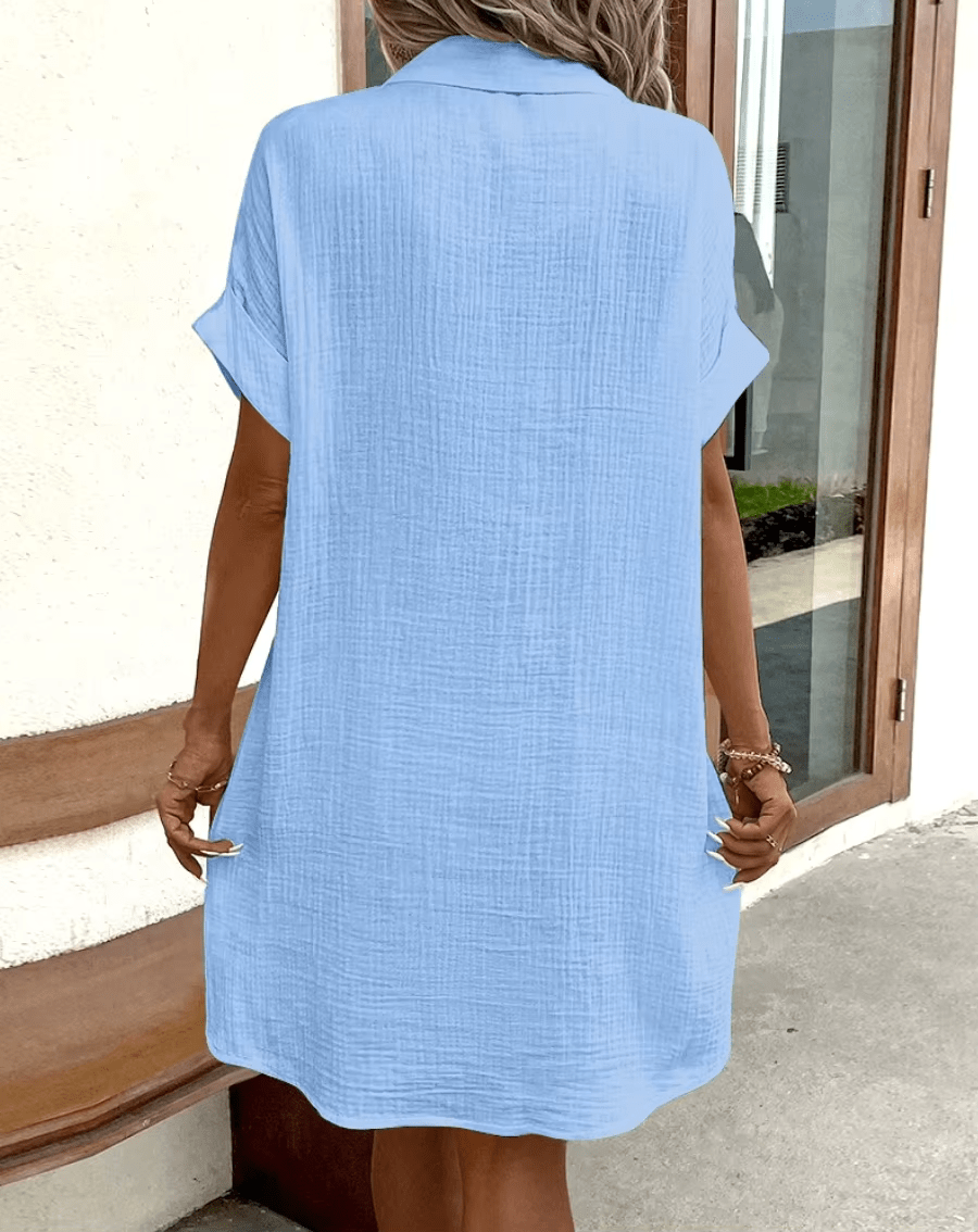 Lucette | Button Shirt Midi Dress