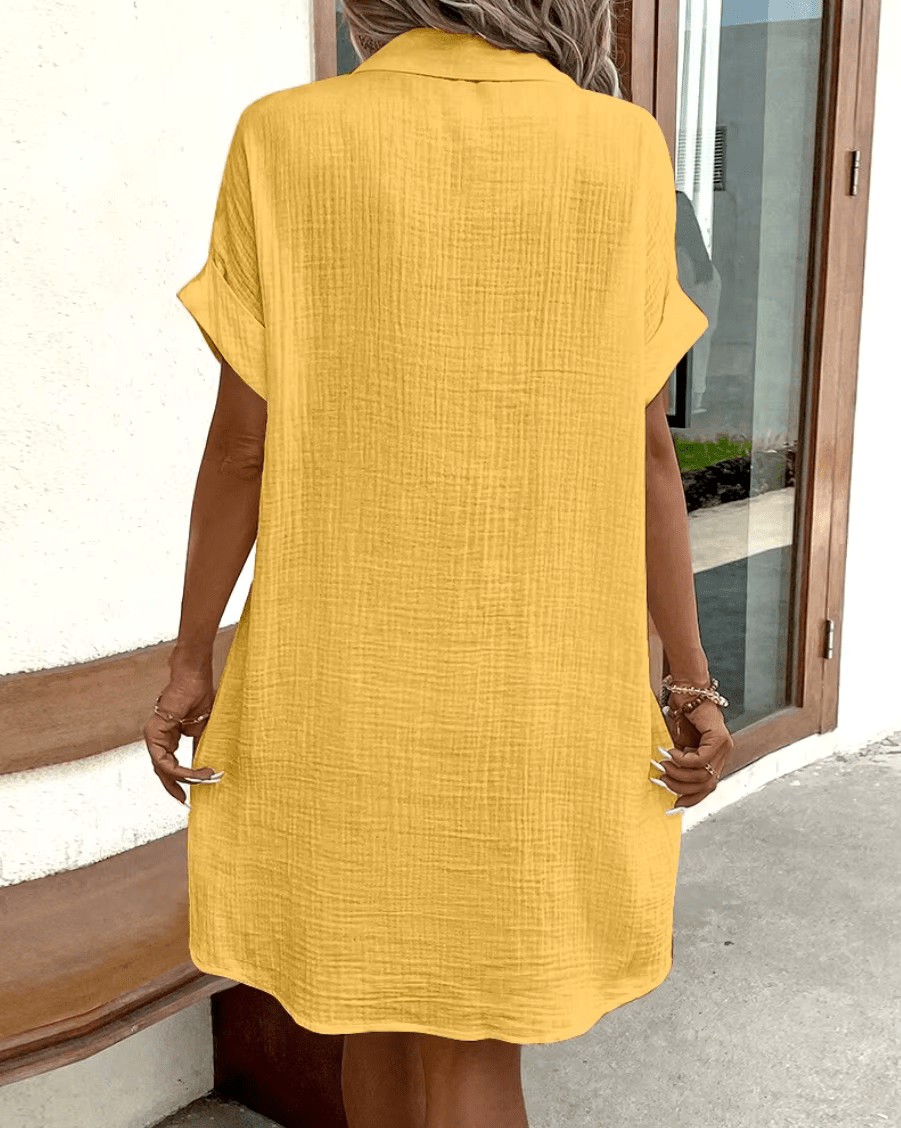 Lucette | Button Shirt Midi Dress
