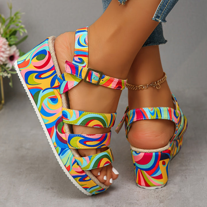 Pamela | Platform sandals with ankle strap