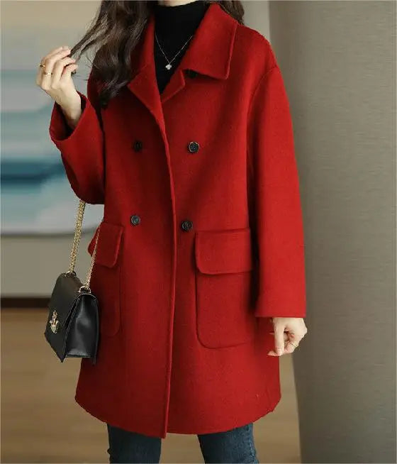 Elisa - Wool Winter Coat for Women