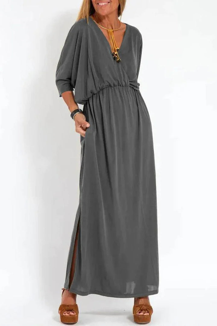 Clara | Flattering V-Neck Maxi Dress