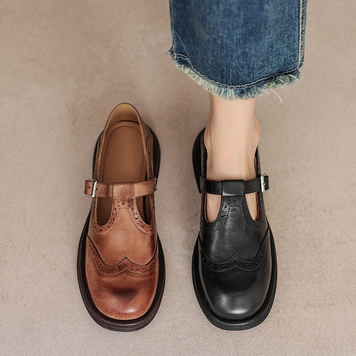 Mattea | Elegant Mary Janes Made Of Leather