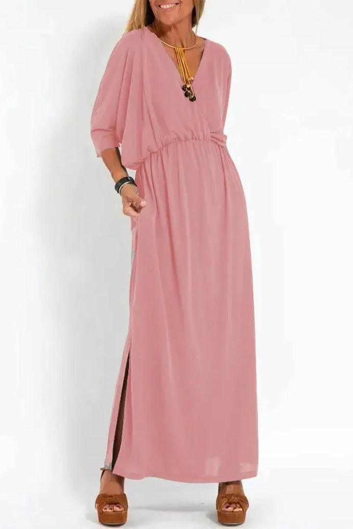 Clara | Flattering V-Neck Maxi Dress