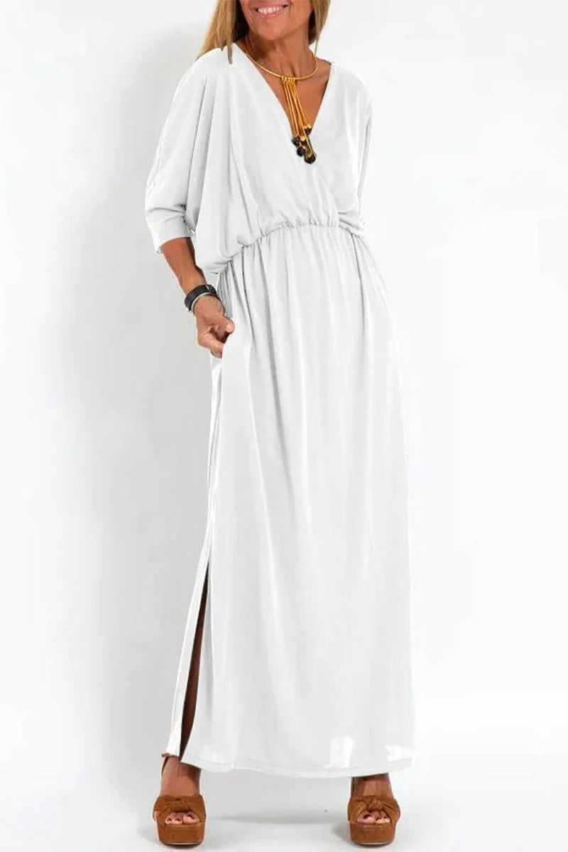 Clara | Flattering V-Neck Maxi Dress