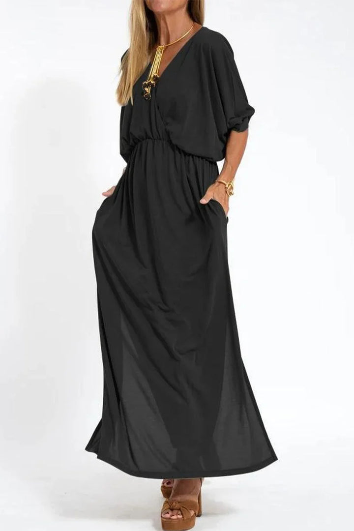 Clara | Flattering V-Neck Maxi Dress